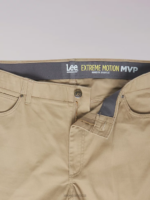 Lee Men Extreme Motion MVP Relaxed Straight Jean (Big & Tall) Oscar Khaki Clothing 480T594 - Image 5