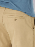 Lee Men Extreme Motion MVP Straight Fit Flat Front Pant Oscar Khaki Clothing 480T746 - Image 4