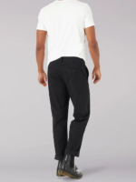Lee Men Extreme Motion MVP Straight Fit Flat Front Pant Union-Alls Black Clothing 480T745 - Image 2