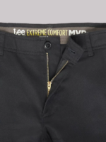 Lee Men Extreme Motion MVP Straight Fit Flat Front Pant Union-Alls Black Clothing 480T745 - Image 5