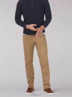 Lee Men Extreme Motion MVP Straight Fit Twill Pant Oscar Khaki Clothing 480T734