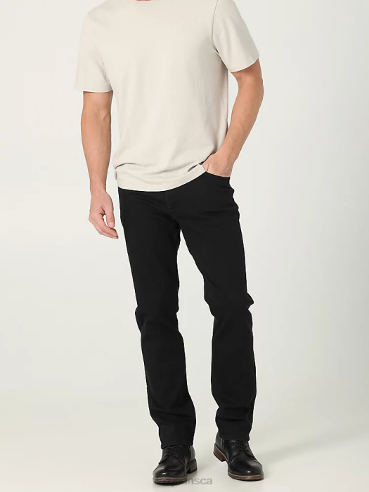 Lee Men Extreme Motion MVP Straight Tapered Jean Black Rinse Clothing 480T612 - Image 1