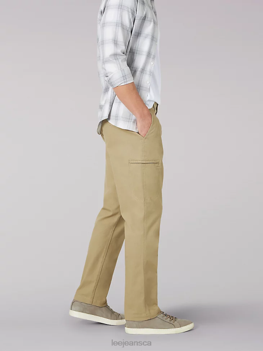 Lee Men Extreme Motion Relaxed Fit Cargo Pant British Khaki Clothing 480T829 - Image 3