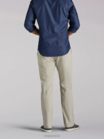 Lee Men Extreme Motion Relaxed Fit Khaki Pant Dove Clothing 480T737 - Image 2