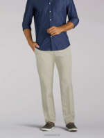Lee Men Extreme Motion Relaxed Fit Khaki Pant Dove Clothing 480T737 - Image 5