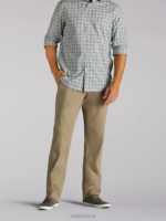 Lee Men Extreme Motion Relaxed Fit Pant Khaki Clothing 480T735 - Image 4