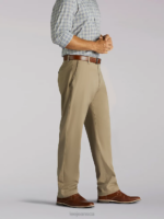 Lee Men Extreme Motion Relaxed Fit Pant Khaki Clothing 480T735 - Image 6
