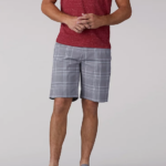 Lee Men Extreme Motion Short Iron Plaid Clothing 480T1117