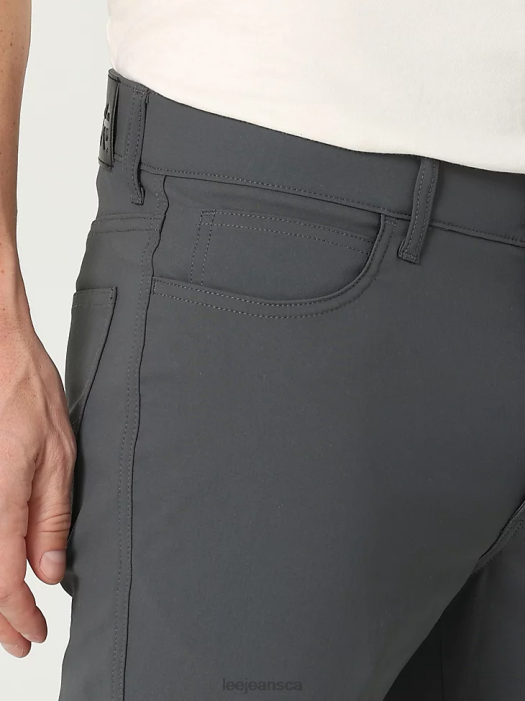 Lee Men Extreme Motion Slim Fit Synthetic Pant Charcoal Clothing 480T711 - Image 4