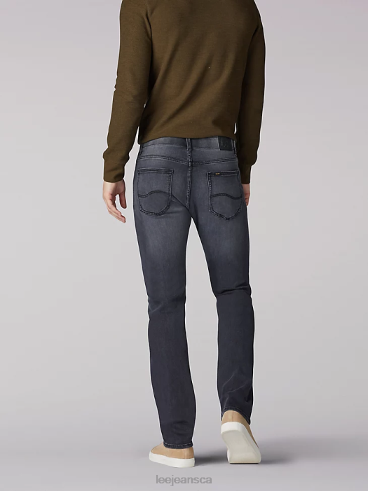 Lee Men Extreme Motion Slim Straight Leg Jeans Lead Grey Clothing 480T549 - Image 2