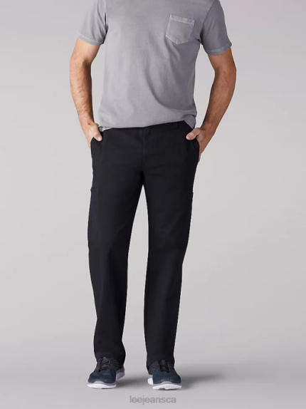 Lee Men Extreme Motion Straight Fit Cargo Pant (Big & Tall) Black Clothing 480T834