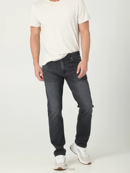 Lee Men Extreme Motion Straight Fit Tapered Leg Jean Washed Black Clothing 480T530
