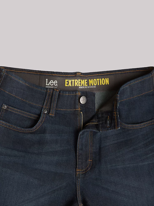 Lee Men Extreme Motion Straight Fit Tapered Leg Jeans (Big&Tall) Blue Strike Clothing 480T513 - Image 3
