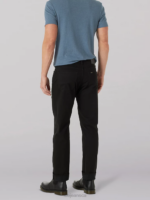 Lee Men Extreme Motion Super Soft Straight Fit Twill Jean Union-Alls Black Clothing 480T642 - Image 2