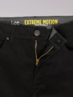 Lee Men Extreme Motion Super Soft Straight Fit Twill Jean Union-Alls Black Clothing 480T642 - Image 7