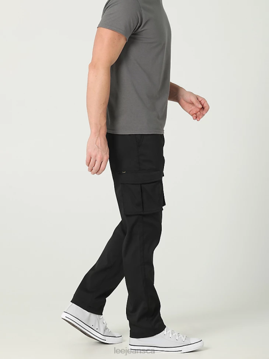 Lee Men Extreme Motion Synthetic Cargo Straight Fit Pant Black Clothing 480T825 - Image 3