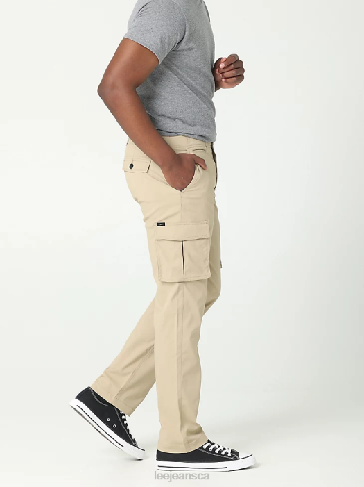 Lee Men Extreme Motion Synthetic Cargo Straight Fit Pant Kansas Khaki Clothing 480T826 - Image 3