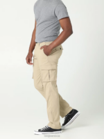 Lee Men Extreme Motion Synthetic Cargo Straight Fit Pant Kansas Khaki Clothing 480T826 - Image 4