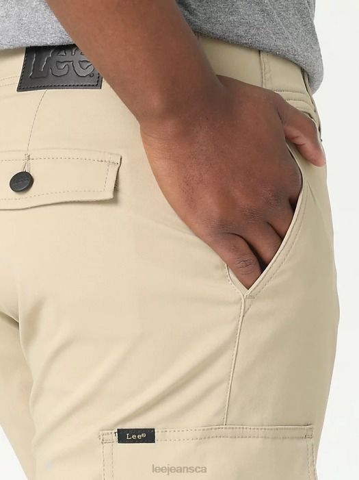 Lee Men Extreme Motion Synthetic Cargo Straight Fit Pant Kansas Khaki Clothing 480T826 - Image 5