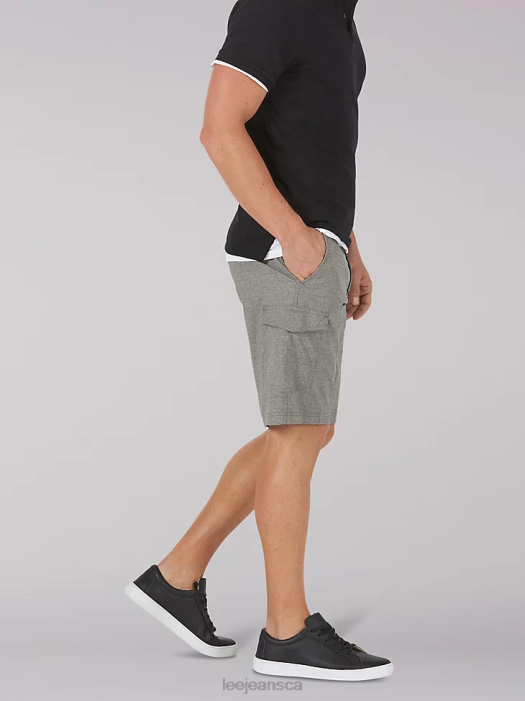 Lee Men Extreme Motion Tech Cargo Short Light Grey Heather Clothing 480T1035 - Image 3