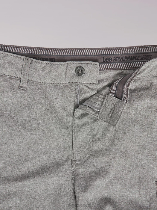 Lee Men Extreme Motion Tech Cargo Short Light Grey Heather Clothing 480T1035 - Image 5