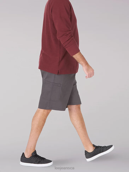 Lee Men Extreme Motion Welt Cargo Short (Big & Tall) Asphalt Clothing 480T1055 - Image 3