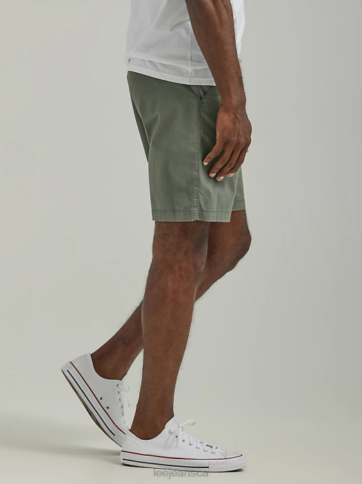 Lee Men Flat Front Short Fort Green Clothing 480T1063 - Image 3