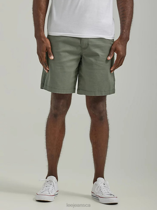 lee_men_flat_front_short_fort_green_clothing_480t1063.png Lee Men Flat Front Short Fort Green Clothing 480T1063 - Image 1