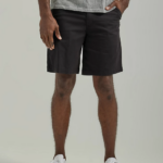 Lee Men Flat Front Short Unionall Black Clothing 480T1064