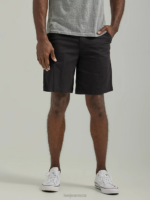 Lee Men Flat Front Short Unionall Black Clothing 480T1064
