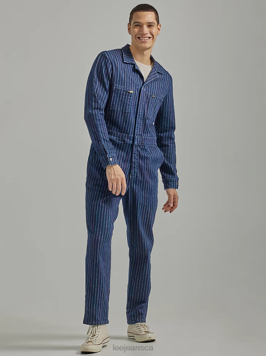Lee Men Freeway of Love Union-Alls Rainbow Pinstripe Clothing 480T1151 - Image 2