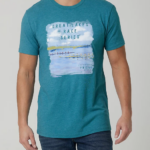 Lee Men Great Lakes Race Graphic Tee Teal Heather Clothing 480T845