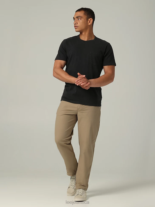 Lee Men H.D. Maverick Relaxed Tapered Pant Oscar Khaki Clothing 480T728 - Image 1