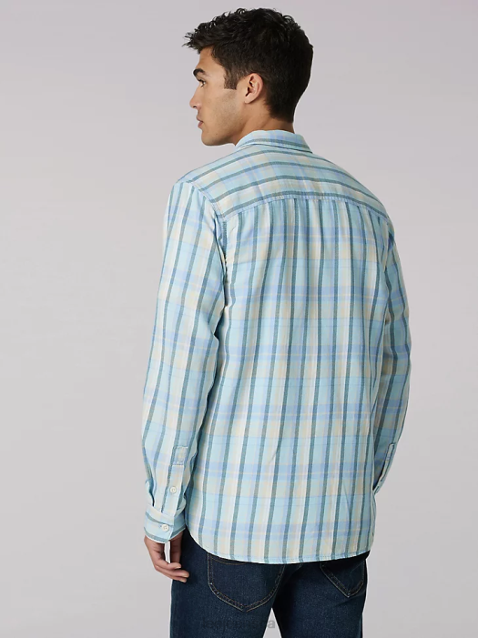 Lee Men Heritage All Purpose Plaid Button Down Shirt Paradise Clothing 480T942 - Image 2