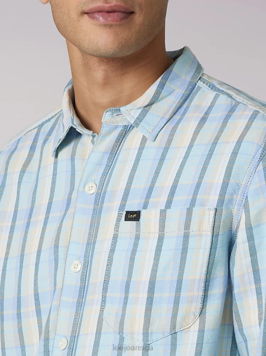Lee Men Heritage All Purpose Plaid Button Down Shirt Paradise Clothing 480T942 - Image 3