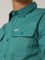 Lee Men Heritage Chetopa Double Pocket Button Down Shirt Monaco Clothing 480T951 - Image 2
