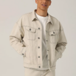 Lee Men Heritage Drop Shoulder Rider Jacket Rinse Clothing 480T1123