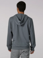 Lee Men Heritage Graphic Crafted With Purpose Hoodie Charcoal Gray Clothing 480T956 - Image 2