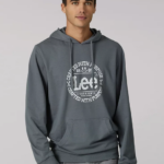 Lee Men Heritage Graphic Crafted With Purpose Hoodie Charcoal Gray Clothing 480T956