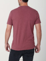Lee Men Heritage Hardwork Graphic Tee Burgundy Heather Clothing 480T843 - Image 2