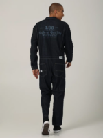 Lee Men Heritage Print Union-Alls Dark Rinse Clothing 480T1155 - Image 2