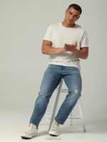 Lee Men Heritage Slim Straight Jean Ryder Clothing 480T615 - Image 4