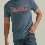 Lee Men Jeans Graphic Tee Midnight Navy Heather Clothing 480T858