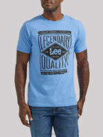 Lee Men Legendary Quality Graphic Tee Prep Blue Clothing 480T872