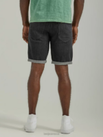 Lee Men Legendary Regular Fit 5- Pocket Short Washed Black Clothing 480T1074 - Image 2