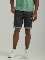 Lee Men Legendary Regular Fit 5- Pocket Short Washed Black Clothing 480T1074