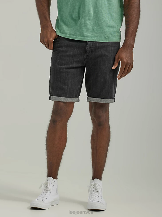 Lee Men Legendary Regular Fit 5- Pocket Short Washed Black Clothing 480T1074 - Image 1
