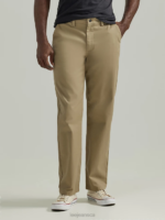 Lee Men Legendary Relaxed Straight Flat Front Pant Khaki Clothing 480T714
