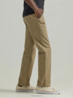 Lee Men Legendary Relaxed Straight Flat Front Pant Khaki Clothing 480T714 - Image 4