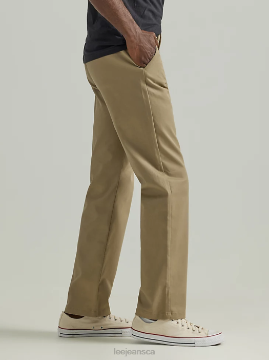 Lee Men Legendary Relaxed Straight Flat Front Pant Khaki Clothing 480T714 - Image 4